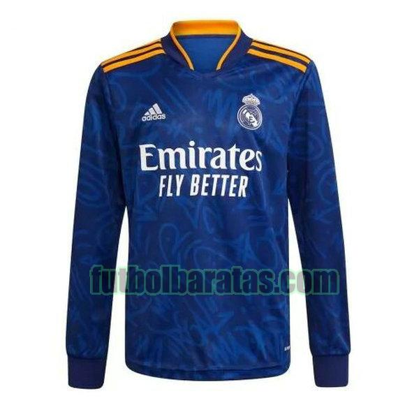 camiseta real madrid 2021 2022 azul segunda ml