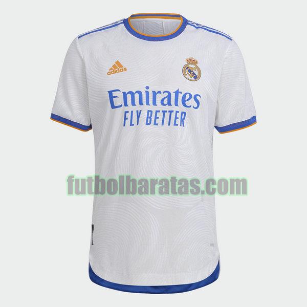 camiseta real madrid 2021 2022 blanco primera equipacion