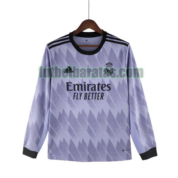 camiseta real madrid 2022 2023 azul segunda ml