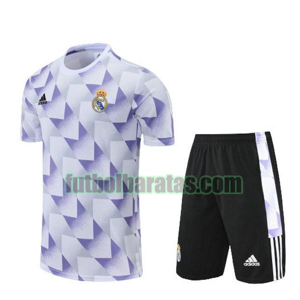 camiseta real madrid 2022 2023 purpura training conjunto