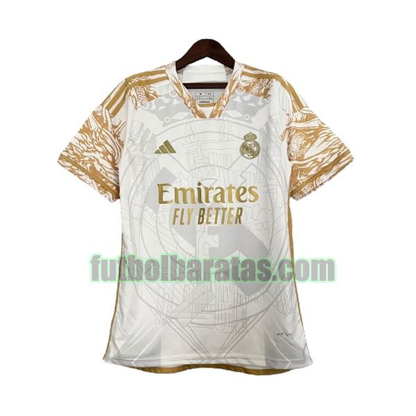 camiseta real madrid 2023 2024 blanco gold special edition