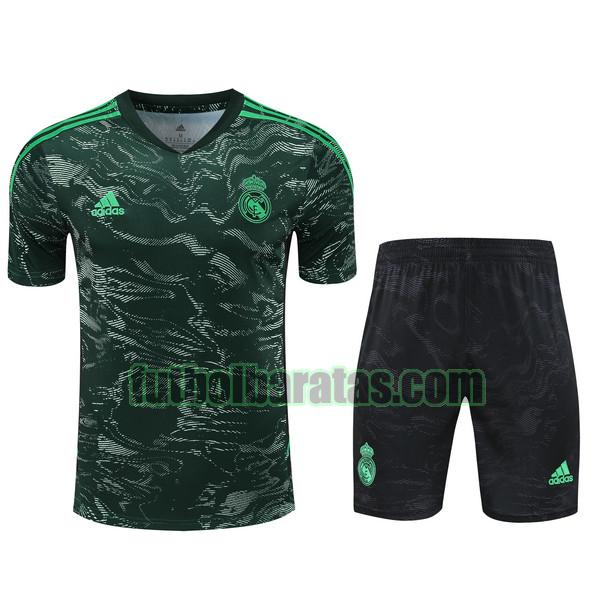 camiseta real madrid 2023 2024 verde training conjunto