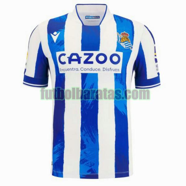 camiseta real sociedad 2022 2023 azul blanco primera