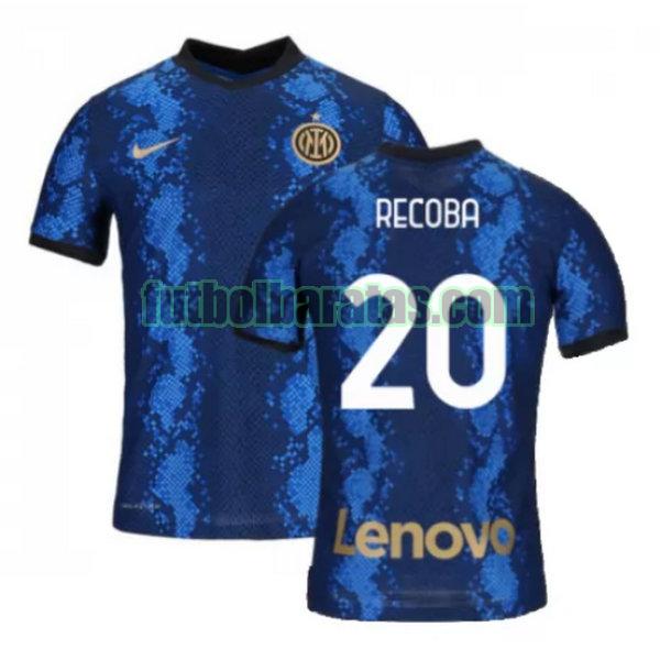 camiseta recoba 20 inter milán 2021 2022 azul primera