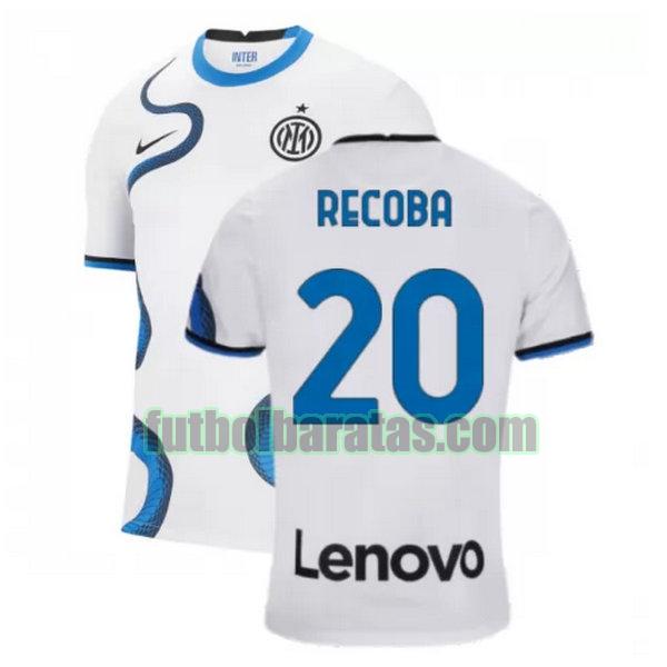 camiseta recoba 20 inter milán 2021 2022 blanco segunda