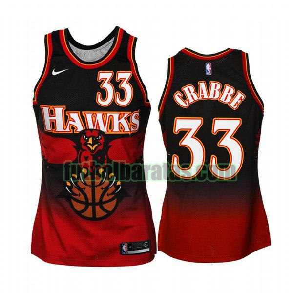 camiseta retro allen crabbe 33 atlanta hawks negro hombro