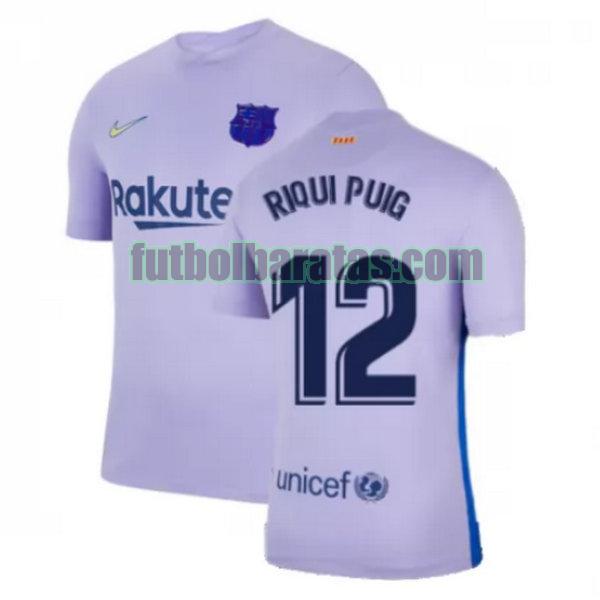 camiseta riqui puig 12 barcelona 2021 2022 amarillo segunda