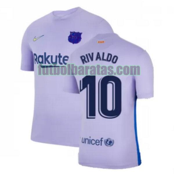 camiseta rivaldo 10.jpg barcelona 2021 2022 amarillo segunda