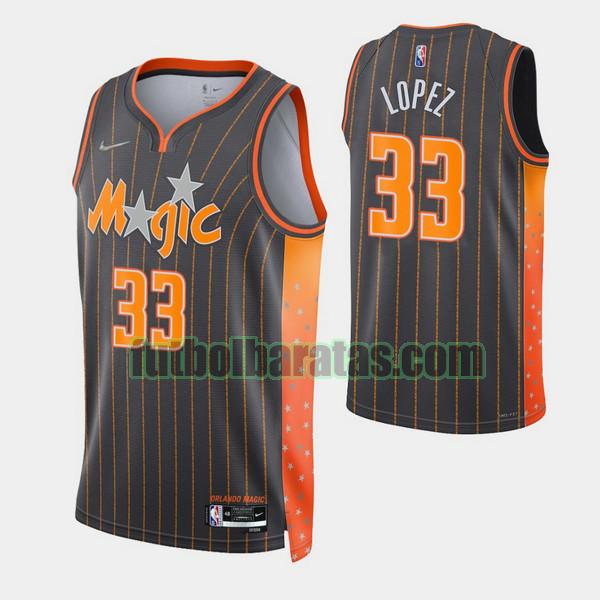 camiseta robin lopez 33 orlando magic negro hombre