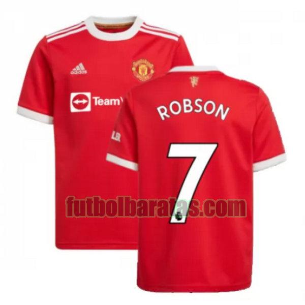 camiseta robson 7 manchester united 2021 2022 rojo primera