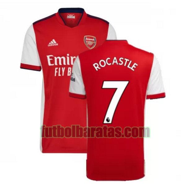 camiseta rocastle 7 arsenal 2021 2022 rojo primera
