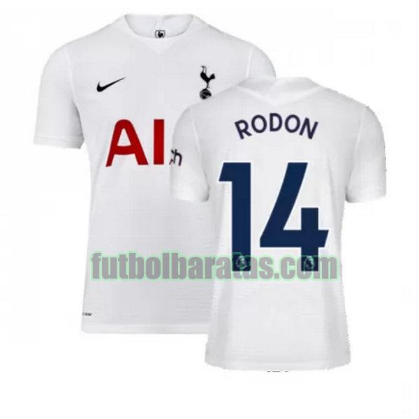 camiseta rodon 14 tottenham hotspur 2021 2022 blanco primera