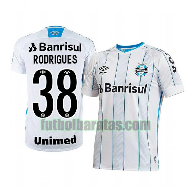 camiseta rodrigues 38 camiseta gremio 2020-2021 segunda