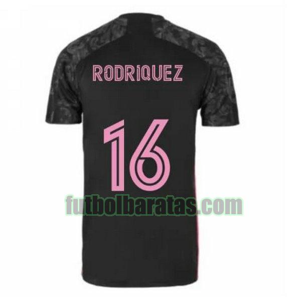 camiseta rodriquez 16 real madrid 2020-2021 negro tercera