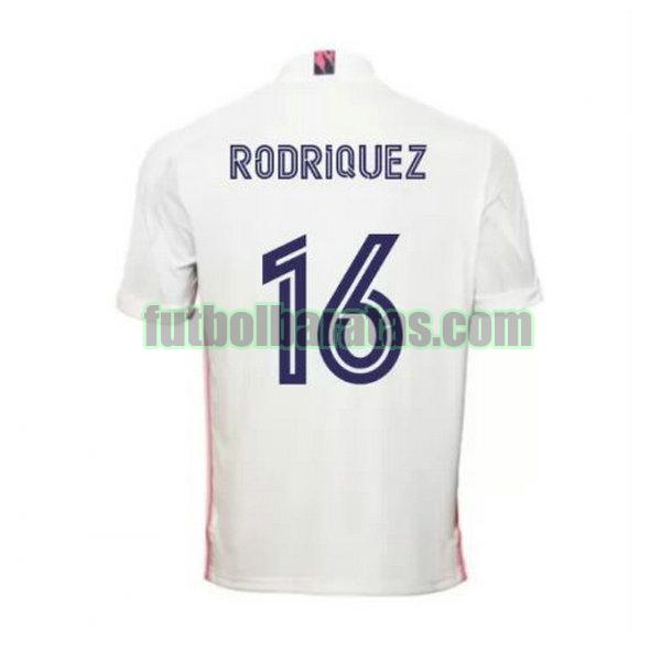 camiseta rodriquez 16 real madrid 2020-2021 primera