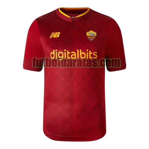 camiseta roma 2022 2023 rojo primera