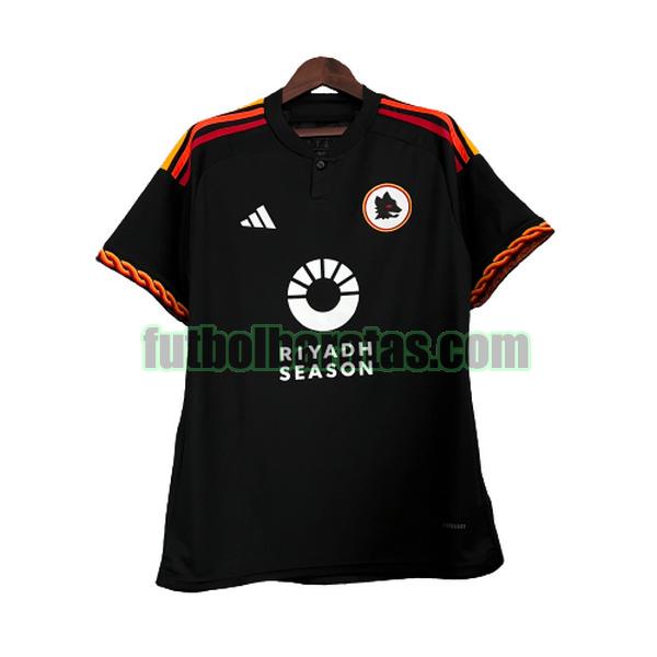 camiseta roma 2023 2024 negro riyadh season