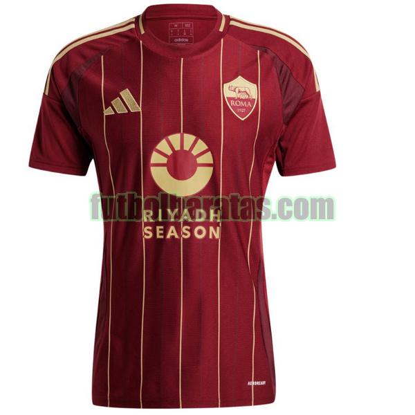 camiseta roma 2024 2025 rojo segunda