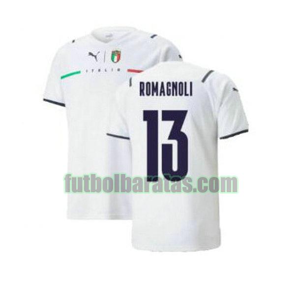camiseta romagnoli 13 ajax 2021 2022 blanco segunda