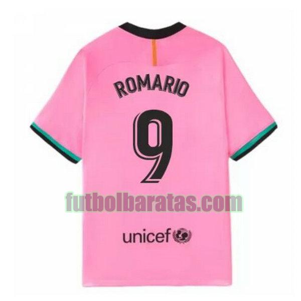 camiseta romario 9 barcelona 2020-2021 rosa tercera