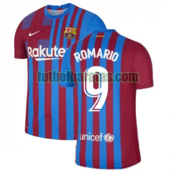 camiseta romario 9 barcelona 2021 2022 rojo blanco primera