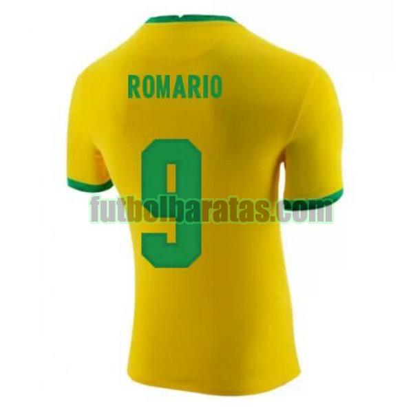 camiseta romario 9 brasil 2020-2021 amarillo primera