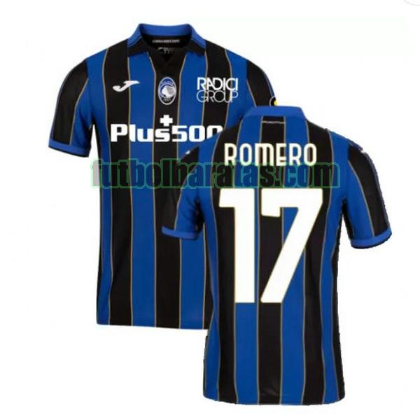 camiseta romero 17 atalanta 2021 2022 azul negro primera
