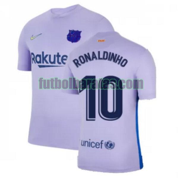 camiseta ronaldinho 10.jpg barcelona 2021 2022 amarillo segunda