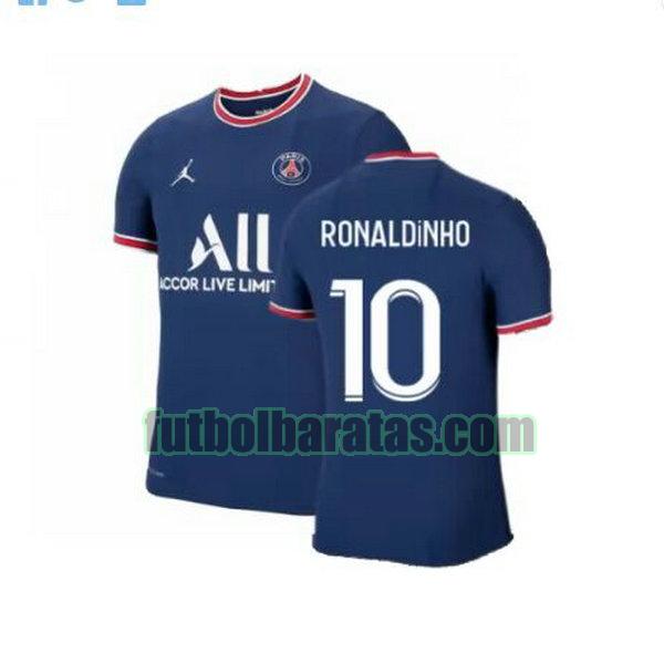 camiseta ronaldinho 10 paris saint germain 2021 2022 azul primera
