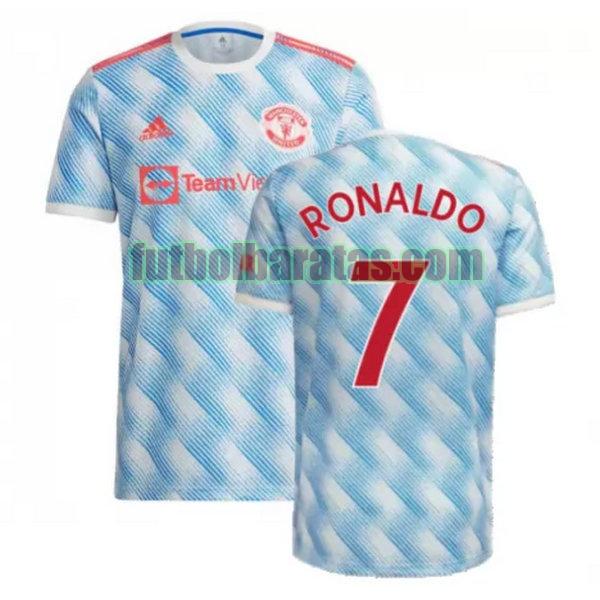 camiseta ronaldo 7 manchester united 2021 2022 azul segunda