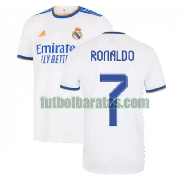 camiseta ronaldo 7 real madrid 2021 2022 blanco primera