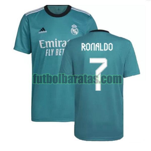 camiseta ronaldo 7 real madrid 2021 2022 verde tercera