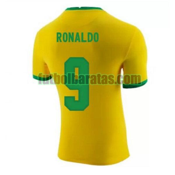 camiseta ronaldo 9 brasil 2020-2021 amarillo primera