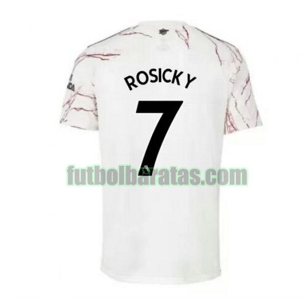 camiseta rosicky 7 arsenal 2020-2021 segunda