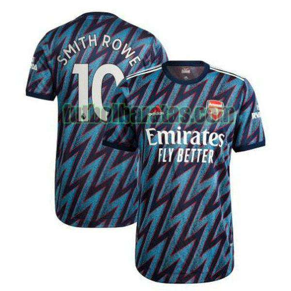 camiseta rowe 10 arsenal 2021 2022 azul tercera