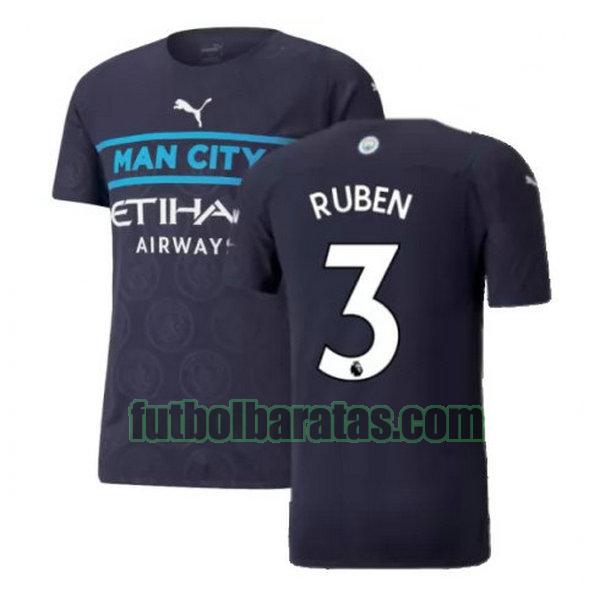 camiseta ruben 3 manchester city 2021 2022 negro tercera