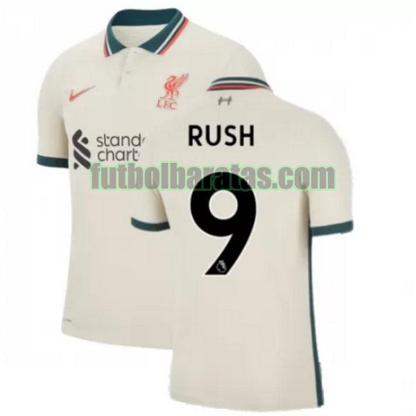 camiseta rush 9 liverpool 2021 2022 amarillo segunda