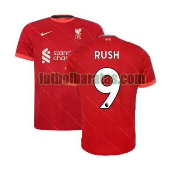 camiseta rush 9 liverpool 2021 2022 rojo primera