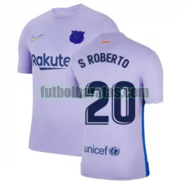 camiseta s roberto 20 barcelona 2021 2022 amarillo segunda