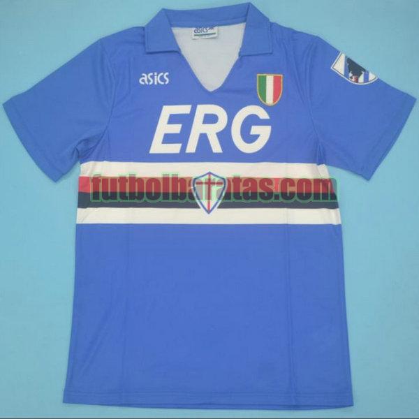 camiseta sampdoria 1991-1992 azul primera