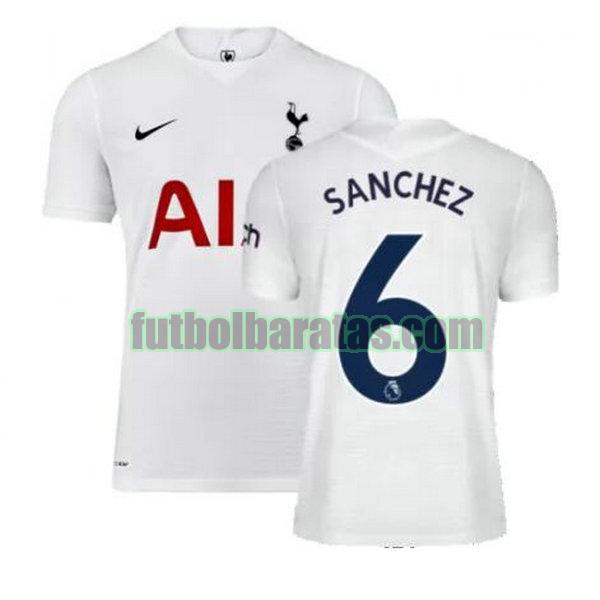 camiseta sanchez 6 tottenham hotspur 2021 2022 blanco primera