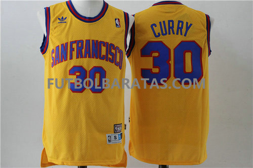 camiseta sanfrancisco Curry 30 golden state warriors 2017 amarillo