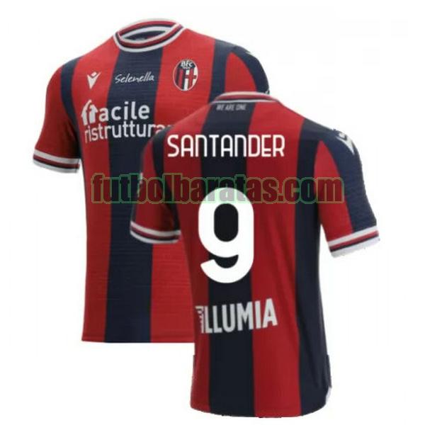 camiseta santander 9 bologna 2021 2022 rojo azul primera