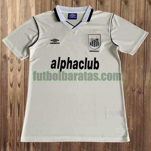 camiseta santos 2000 gris primera