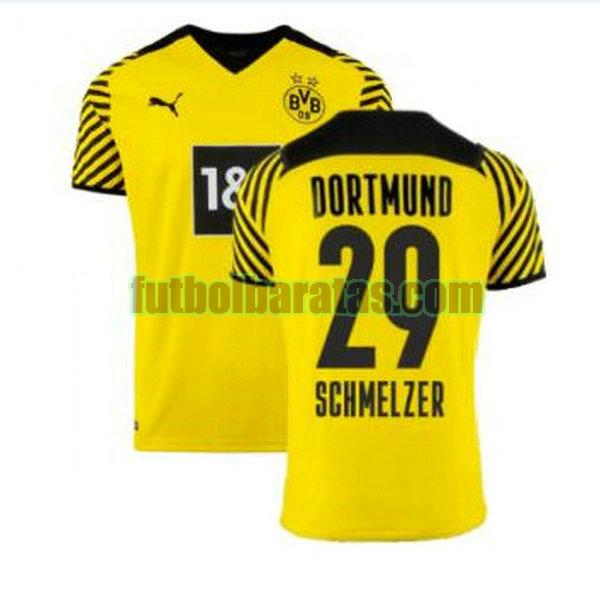 camiseta schmelzer 29 camisetas borussia dortmund 2021 2022 amarillo primera