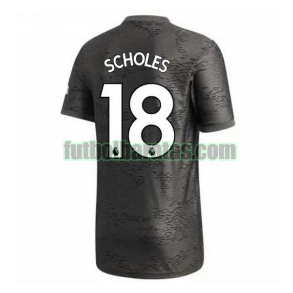 camiseta scholes 18 manchester united 2020-2021 segunda