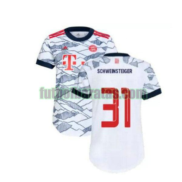 camiseta schweinsteiger 31 bayern munich 2021 2022 gris tercera