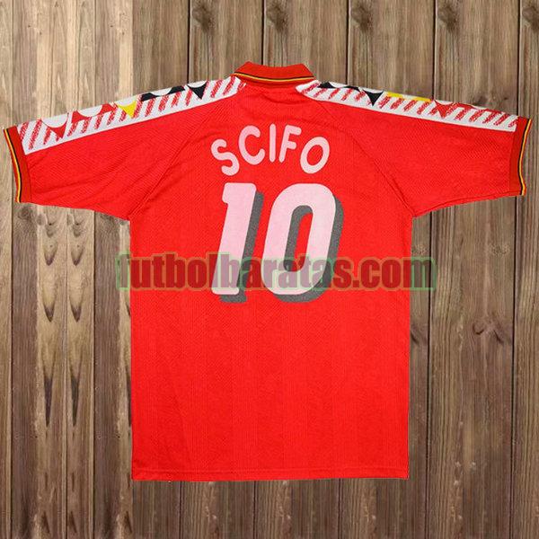 camiseta scifo 10 bélgica 1994-1996 rojo primera