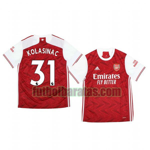 camiseta sead kolasinac 31 camiseta arsenal 2020-2021 primera