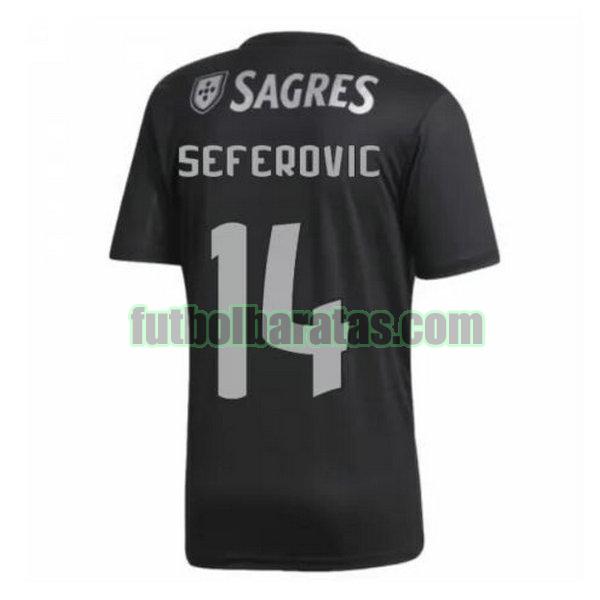 camiseta seferovic 14 benfica 2020-2021 negro segunda